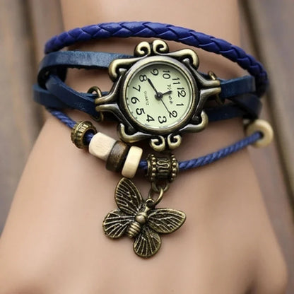 Reloj pulsera de piel sintética de moda para mujer