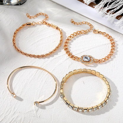 Conjunto de pulseras para mujer, de lujo! 4 piezas!