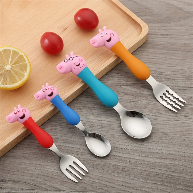 Vajilla de Peppa Pig para niños y niñas,