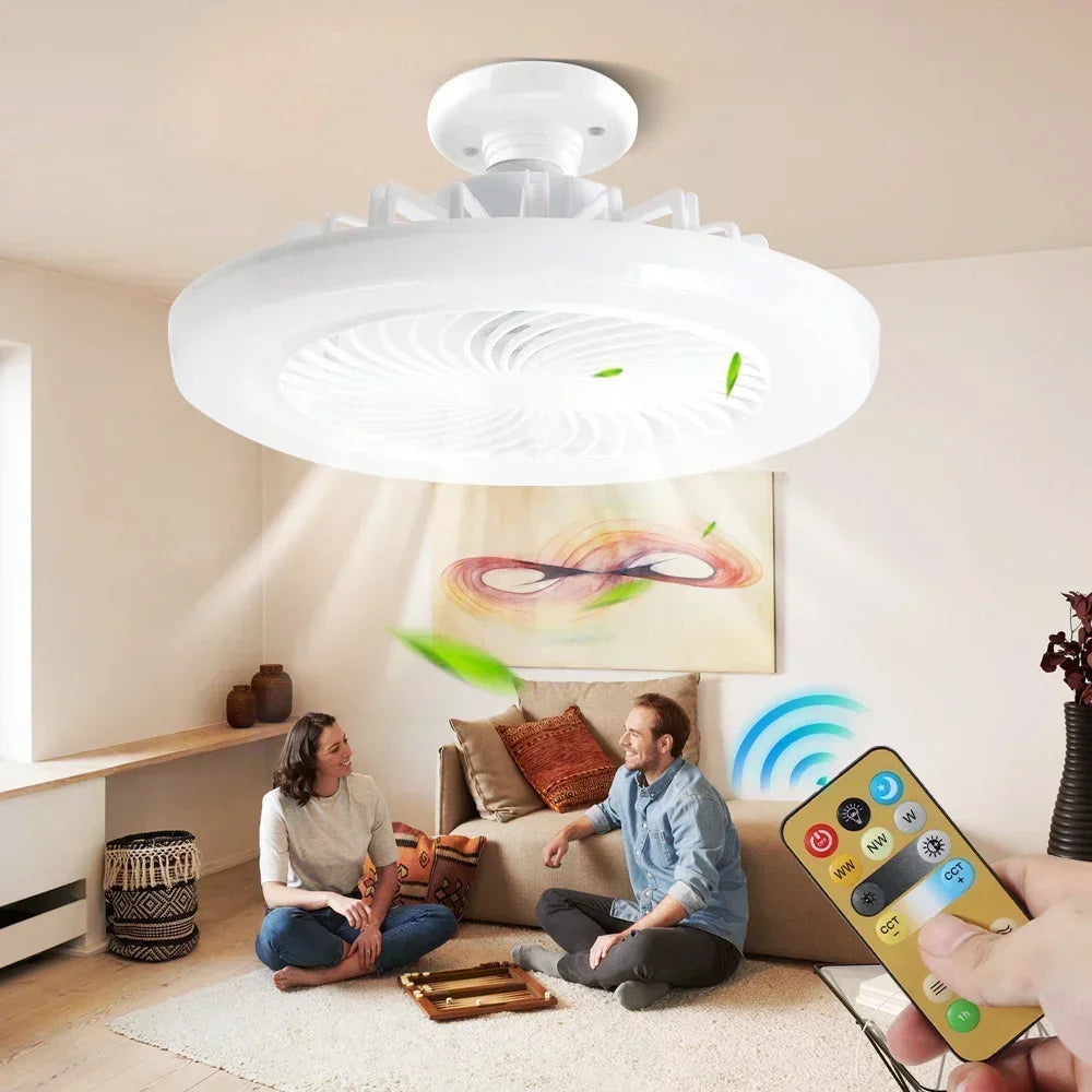 Ventilador de techo con Control remoto inteligente, iluminación LED