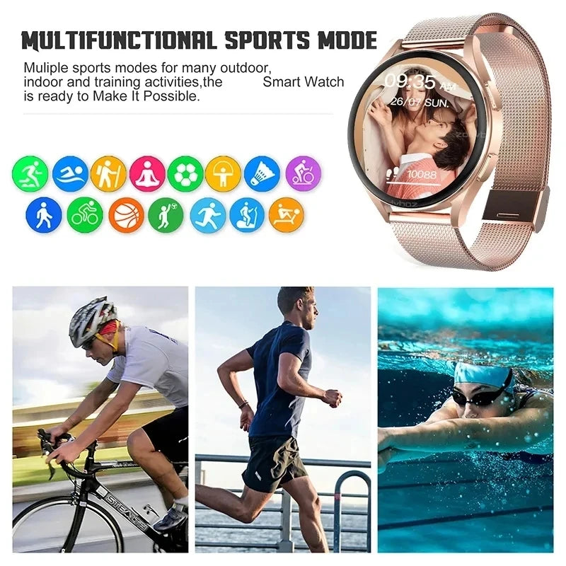 Reloj inteligente deportivo para hombre y mujer, smart watch