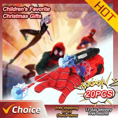 Lanzador de Cosplay de película para niños, Spiderman Launcher Glove