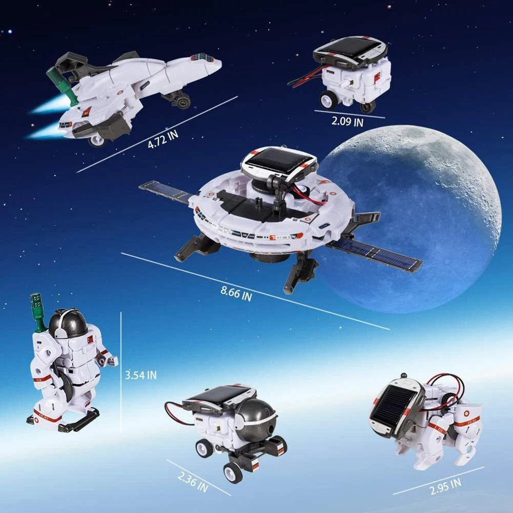 Kit de Robot espacial Convertible 6 en 1 para niños